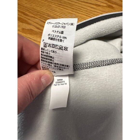 Eddie Bauer Mens Gray & White Fleece Snap Pullover Size M - Picture 9 of 10